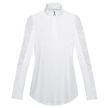 Equetech White Ladies Natalia L/S Lace Competition Shirt