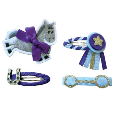 Buy the Equetech Gymkhana Luxury Hair Clips - Set Of 4 | Online for Equine