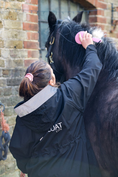 Buy the Equicoat Black Adults Reincoat Lite | Online for Equine