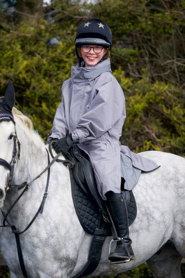 Buy the Equicoat Grey Kids Reincoat Lite | Online for Equine