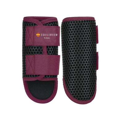 Buy the Equilibrium Breathable Tri-Zone Plum Brushing Boots | Online for Equine