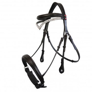 Whitaker Lynton Snaffle Bridle C/W Spare Browband Black