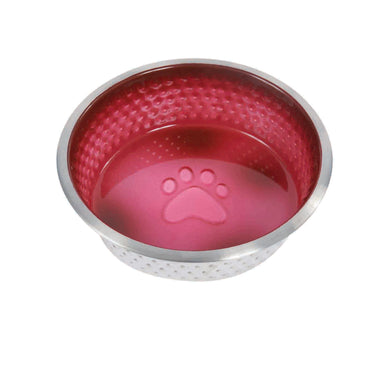 Buy Weatherbeeta Non-Slip Stainless Steel Shade Magenta Dog Bowl | Online for Equine