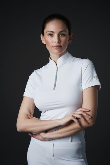 Catago Nice 1/4 Zip White Ladies Competition Shirt