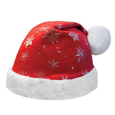 Buy the Equetech Santa Glitter Snowflake Hat Silk | Online for Equine