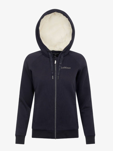 Buy the Le Mieux Sherpa Fleece Lined Hoodie Navy|Online for Equine