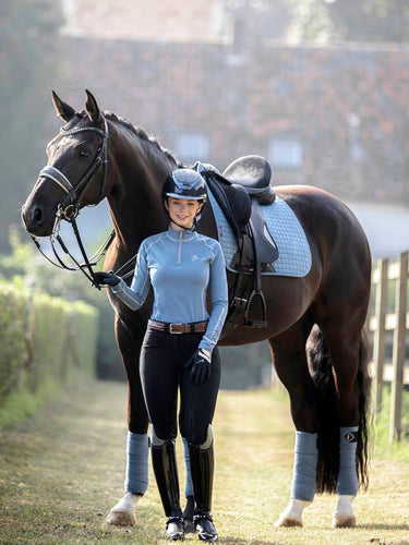 Buy LeMieux ProSport Ice Blue Suede Dressage Square| Online for Equine