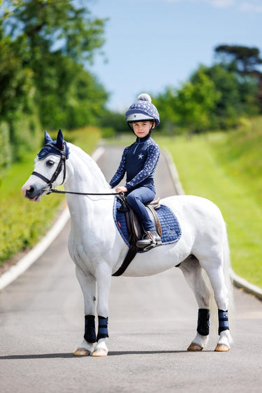 Buy Le Mieux Mini Jump Suede Square Indigo | Online for Equine