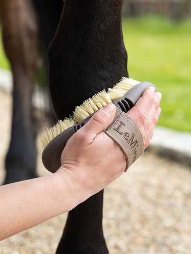 Buy the LeMieux Walnut Flexi Scrubbing Brush | Online for Equine