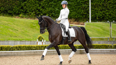 LeMieux White & Black Loire Classic Dressage Square