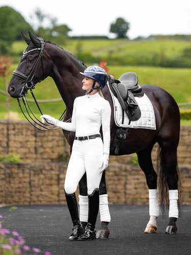 LeMieux White & Black Loire Classic Dressage Square