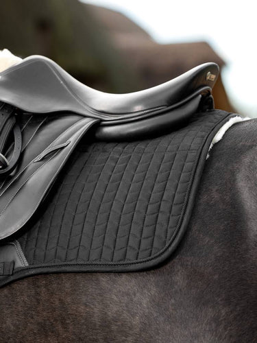 Buy LeMieux Merino+ Black / Natural Half Lined EuroJump Square| Online for Equine