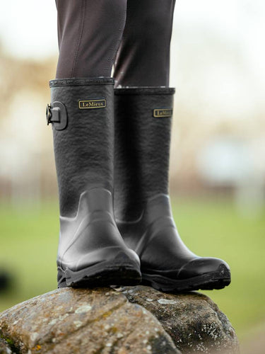 LeMieux Black Stride Young Rider Wellies