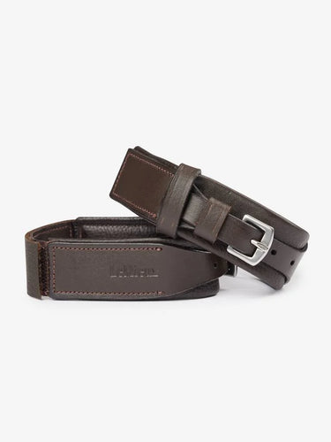 LeMieux Leather Garter Straps Brown