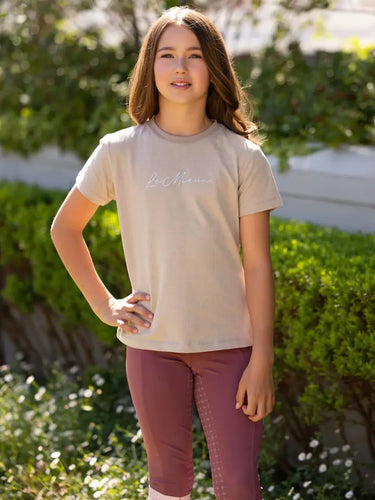 LeMieux Young Rider Arianna T-Shirt Almond