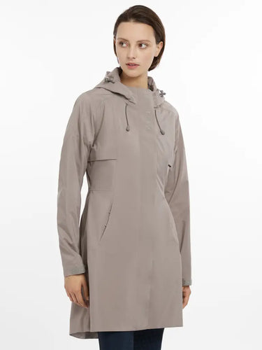 LeMieux Ladies Grace Long Rain Jacket Pecan