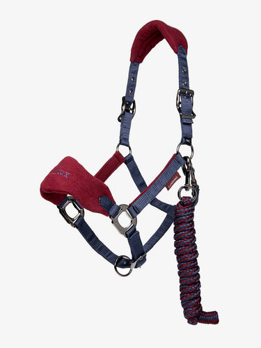 LeMieux Vogue Fleece Burgundy Headcollar & Leadrope Set