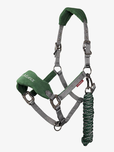 LeMieux Vogue Fleece Hunter Green Headcollar & Leadrope Set