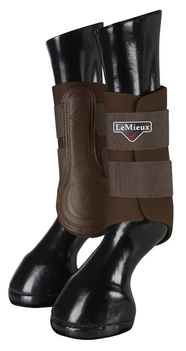 LeMieux Brown Grafter Brushing Boots