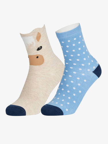 LeMieux Mini Character Socks 2 Pack Palomino