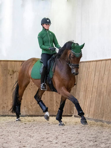 LeMieux ProSport Hunter Green Suede Dressage Square