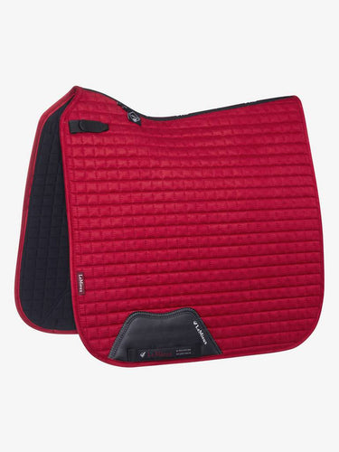 LeMieux ProSport Chilli Red Suede Dressage Square