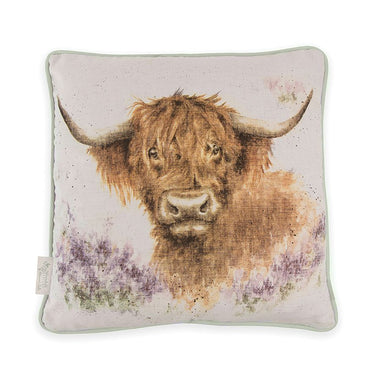 Buy Wrendale 'Highland Heathers' Cow Cushion| Online for Equine