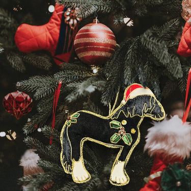 Buy the Equetech Cob Horse Beaded Embroidered Christmas Tree Decoration | Online for Equine