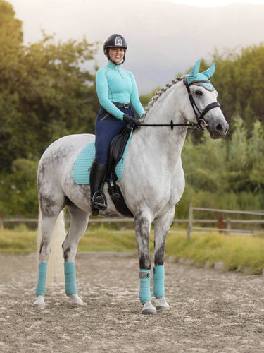 Buy LeMieux Suede Dressage Square Azure | Online for Equine